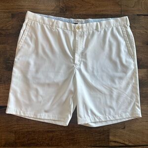 Peter Millar Salem Performance Golf Shorts - 42 White